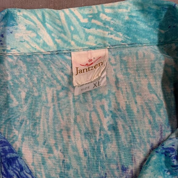 Vintage 1970s Jantzen Storm Made in USA Polo Shirt XL - Picture 6 of 10